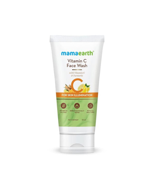 Mamaearth Vitamin C Face Wash with Vitamin C and Turmeric for Skin Illumination